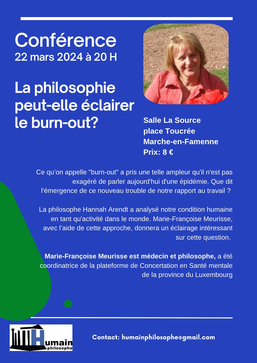 Le Burn-out à la lumière de la philosophie